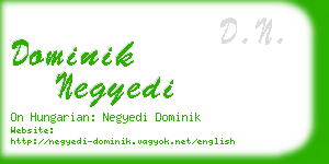 dominik negyedi business card